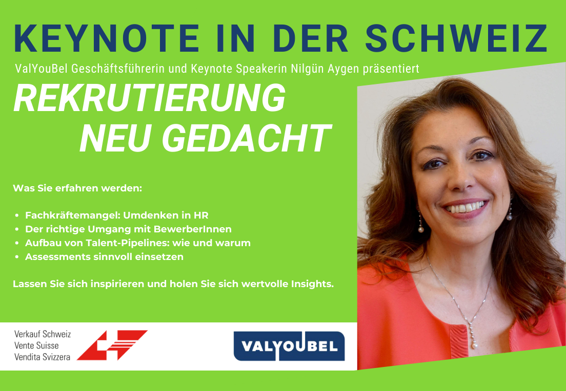 Swiss Sales Forum am 21. November 2019 - Keynote 'Rekrutierung neu gedacht'